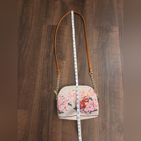 Steve Madden Pink Cherry Blossom Dragon Crossbody Bag - Picture 3 of 11